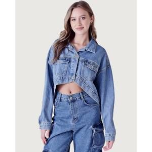 NEW FORE COLLECTION zoe jean jacket in vintage-wash denim
